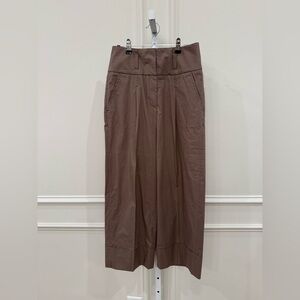 Peserico Taupe Cropped Trousers